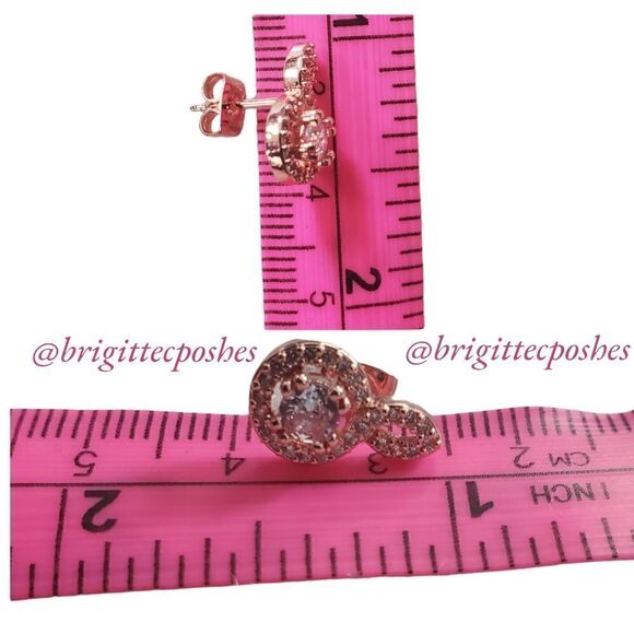 RACHEL GLAUBERT 14Kt Rose Gold Earrings - Picture 4 of 4